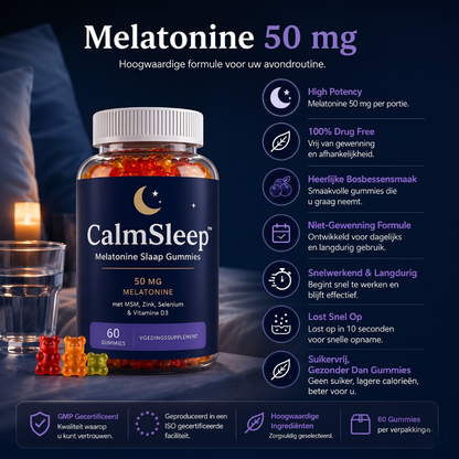 CalmSleep™ - Melatonine Slaap Gummies